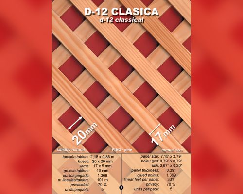 Celosía D-12 clásica
